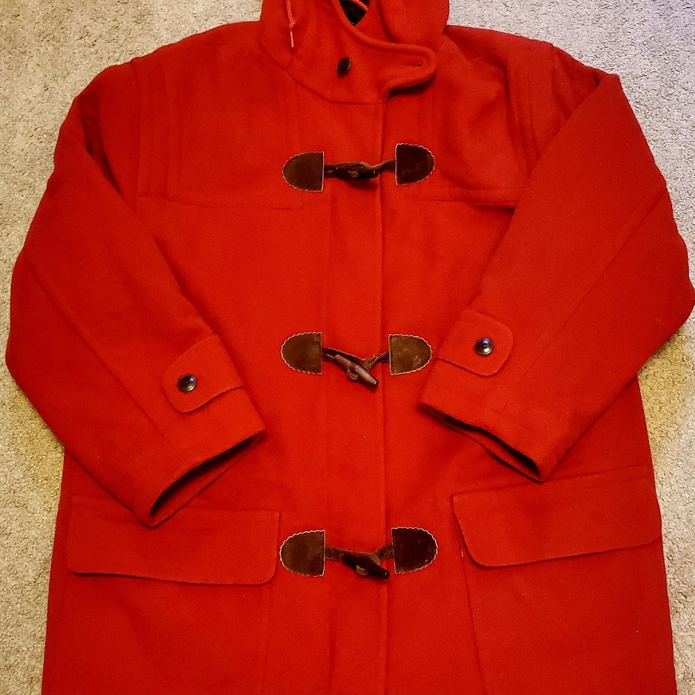 Vintage LL.Bean wool toggle coat, good condition.